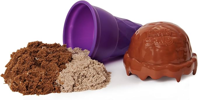 Kinetic Sand Scents, Ice Cream Cone Container, 6-Pack with 24oz of All-Natural Scented Play Sand (Amazon Exclusive), Sensory Toys for Ages 3 and up