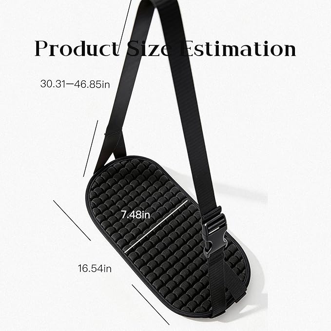 Foot Hammock for Plane Travel - Adjustable Airplane Foot Hammock, Ergonomic Airplane Travel Essentials with Bonus Sock Storage Pouch for Comfortable Long Flights & Trips