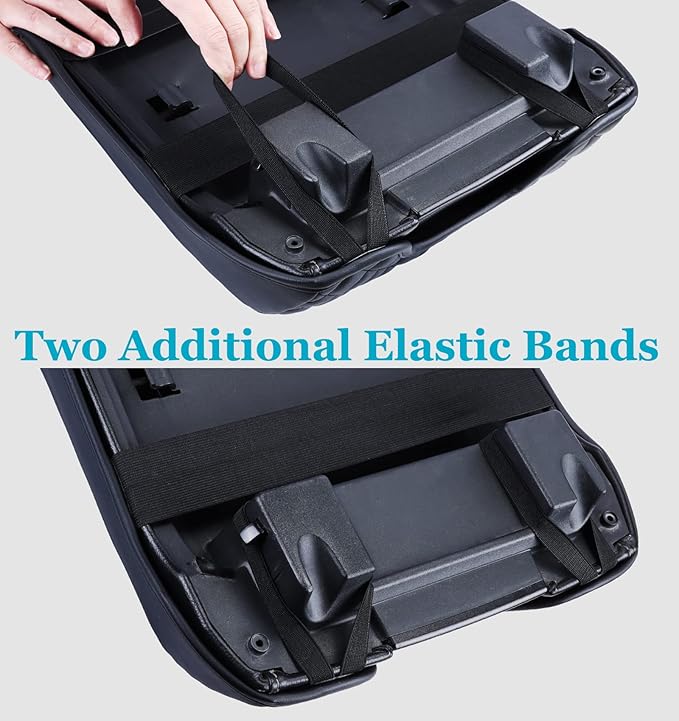 GLOYLEIX Center Console Cover for Ford F150 2015-2020, Armrest Cover for F250 F350 F450 2017-2022, Expedition 2018-2024, PU Leather Car Truck Interior Accessories Middle Console Cover, Bucket Seat