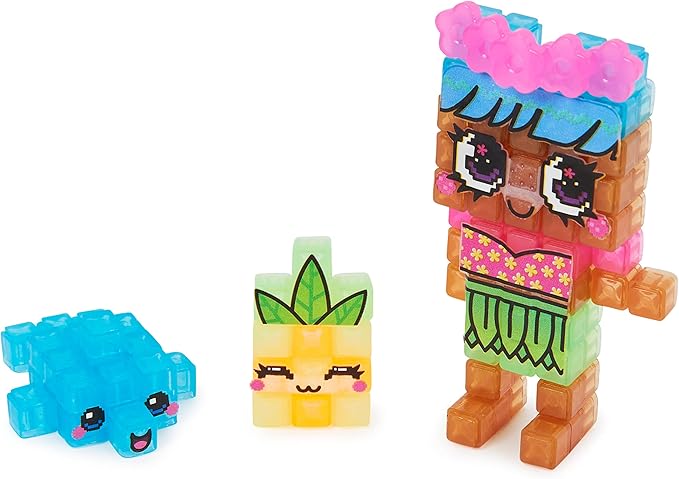 Clear Pack with 156 Exclusive Water Fuse Beads, Decos and Accessories, Makes 3D and 2D Creations with No Heat, Arts and Crafts Kids Toys