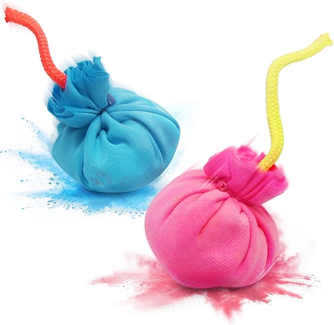 Lanard Chalkie: Chalk Blast Balls - 6 Pack - Colorful Assorted Balls, Explosive Color Fun, 200+ Throws Per Chalk Bomb, Family Outdoor Activiies, Ages 6+