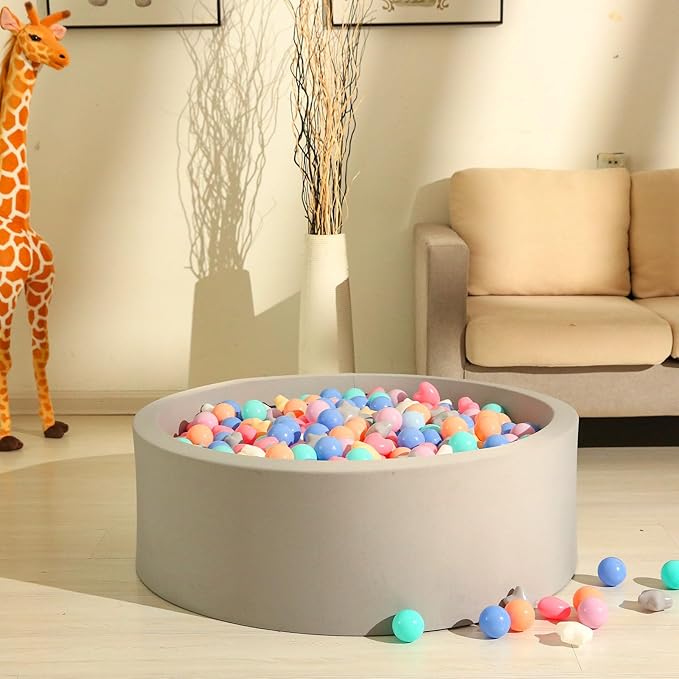 GOGOSO Shape Ball Pits Balls, Star Heart Plastic Play Balls for Toddlers Kids Children, DIY Giant Friendship Bracelet Banner