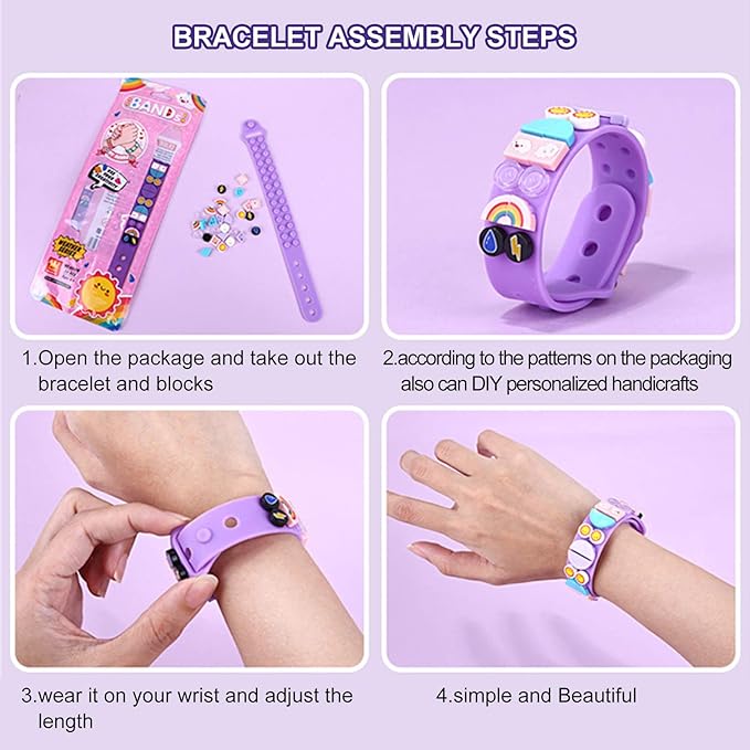 6 Packs Kids Jewelry Craft Bracelet,Sports Bracelet Making Kits,Custom Friendship Wristbands