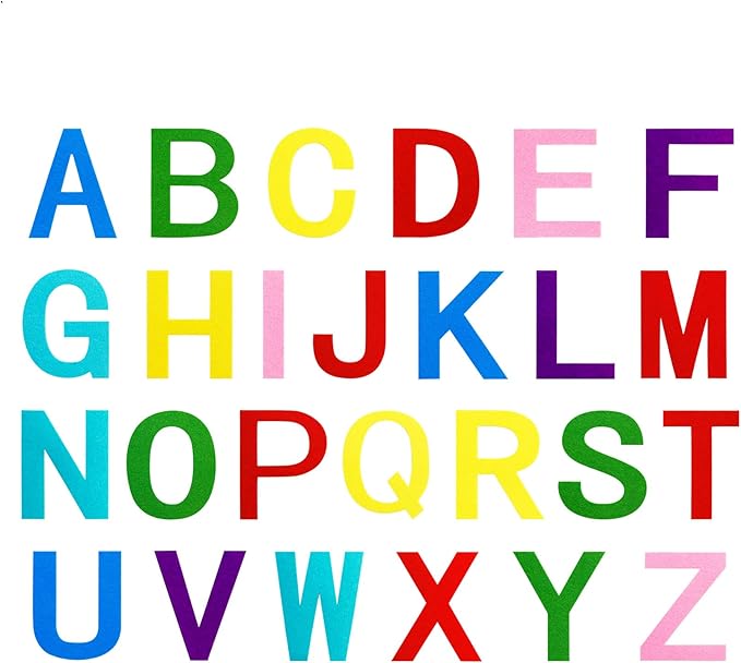 Craftstory Kids Felt-Alphabet Letters for Toddlers Preschool with 78 Pieces ABC Upper Case Letters for Crafts Kits, Montessori Teacher Aide
