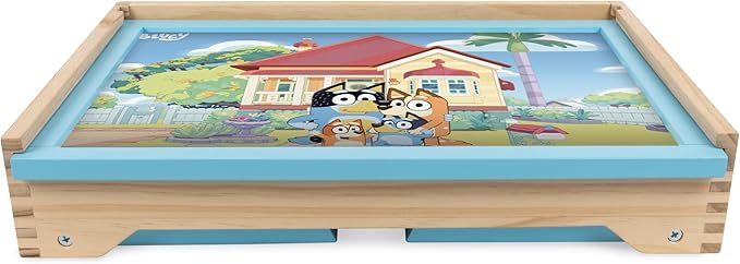 Bluey Creation Station – 100 Piece Wooden Creation Station Ideal for Coloring and Drawing – FSC Certified for Children 3 Years and Up