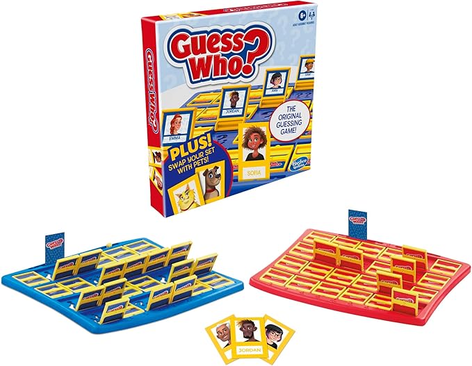 Hasbro Gaming Guess Who? People & Pets Board Game Edition | The Original Guessing Game | Easter Gifts for Girls & Boys | Ages 6+ (Amazon Exclusive)