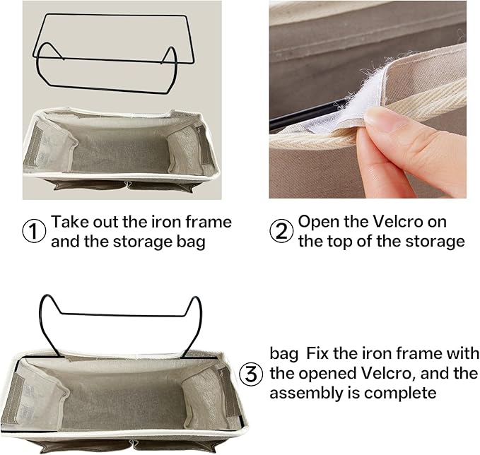 Bedside Caddy, Bedside Storage Bag Hanging Organizer for College Dorm Beds, Hospital Beds, Headboards Bunk Beds, Glasses, Book, Phone, Magazine (Grey)