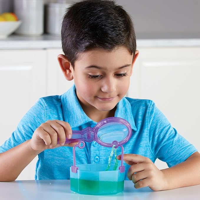 Learning Resources Gemology! Crystal Lab,STEM Toys, Early Science, Science Kit for Kids, Fun Gifts for Kids, 20 Pieces, Ages 4+