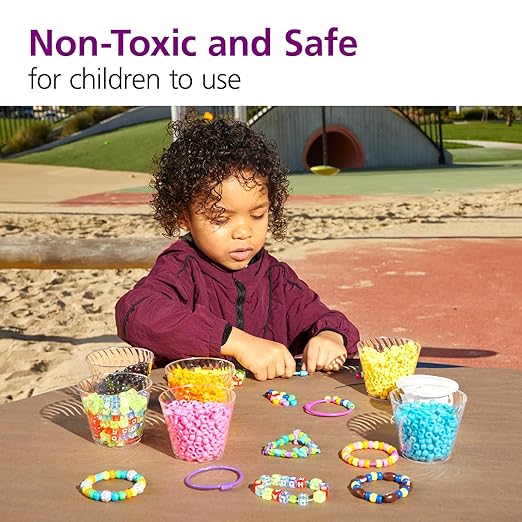 Colorations® Multi-Mix Beads, Great Value Assorted Beads, 1 lb, Approx 3,000 Beads, raft Projects, Crafts for Kids, Jewelry Making, Hair Accessories, Key Chains, Ornaments