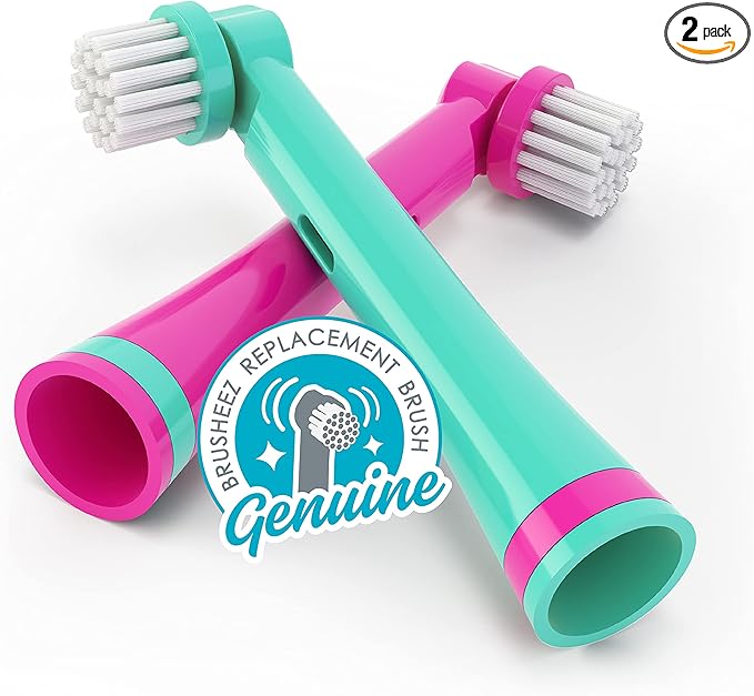Brusheez Electronic Toothbrush Replacement Brush Heads 2 Pack (Prancy The Pony)