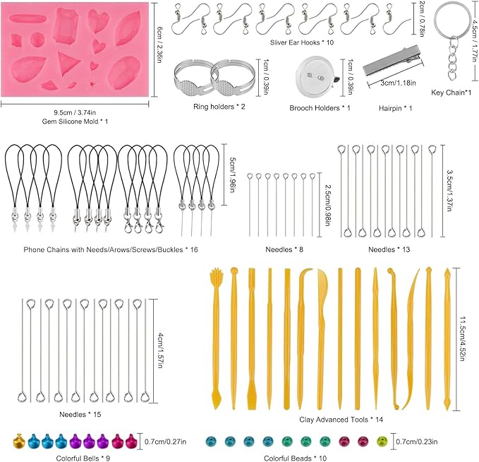 ifergoo Polymer Clay Starter Kit, 92 Colors 0.9oz/Block Oven Bake Modeling Clay, Non-Toxic Molding DIY Kids Clay with Sculpting Tools for Boys and Girls, Beginner