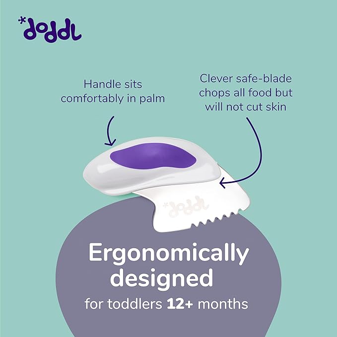 doddl 4 Sets Knife, Fork, and Spoon Set - 12 Pieces - Learn to use Toddler Silverware in Minutes, Toddler Utensils 1 year old & up, Baby Led Weaning Supplies