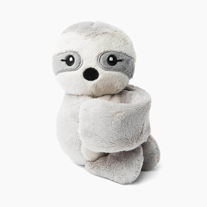 Hug Babies Cute Mini Plush Stuffed Animal Bracelet for Kids | Soft & Cuddly Portable Comfort Adorable On-The-Go Companion for Travel School & Adventures Ages 2+ (Sam The Sloth)