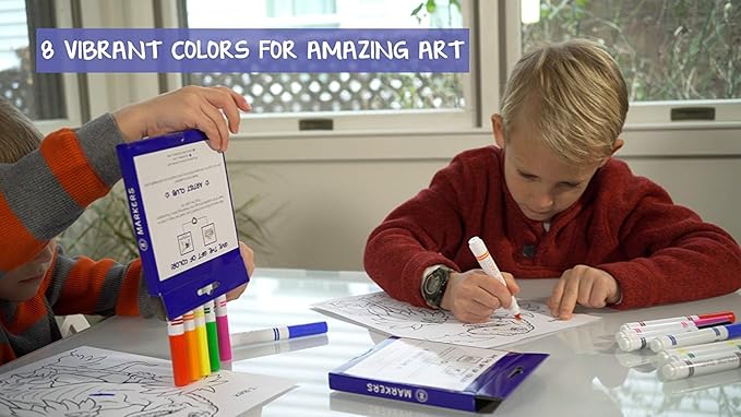 Color Swell Washable Bulk Markers 10 Boxes of 8 Vibrant Colors Are Perfect for Teachers, Kids, Parties, and Classrooms