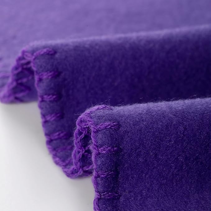 CAI TENG Fleece Throw Blanket Pack of 6 Blankets Bulk for Couch Bed 50x60 Kids Blanket Polar Fleece Fabric Soft Cozy Travel Blankets Lightweight Small Throws Baby Wedding Gifts Yard Purple