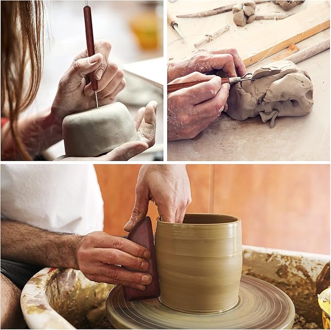 Clay Tools Kit, 30 PCS Polymer Clay Tools,Ceramics Clay Sculpting Tools Kits, Air Dry Clay Tool Set for Adults, Kids, Pottery Craft, Baking, Carving, Dotting, Molding, Modeling, Drawing,Shaping