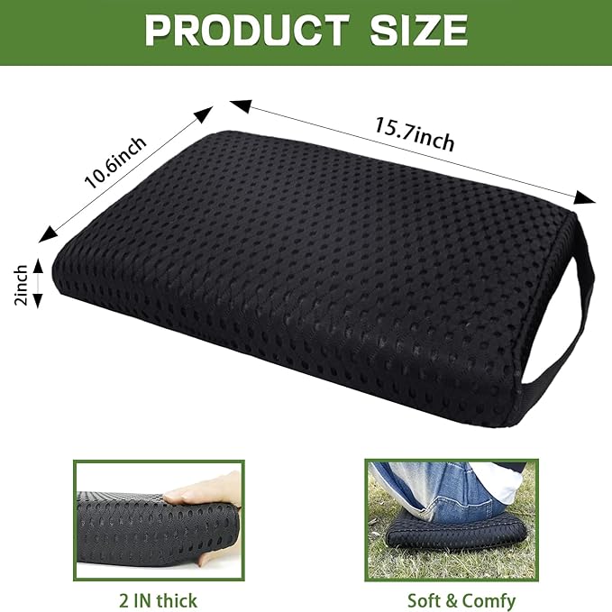 Esme L&H Stadium Seat Cushions, 3D Mesh Fabric Bleacher Cushion, Portable Stadium Seat Cushion for Bleachers