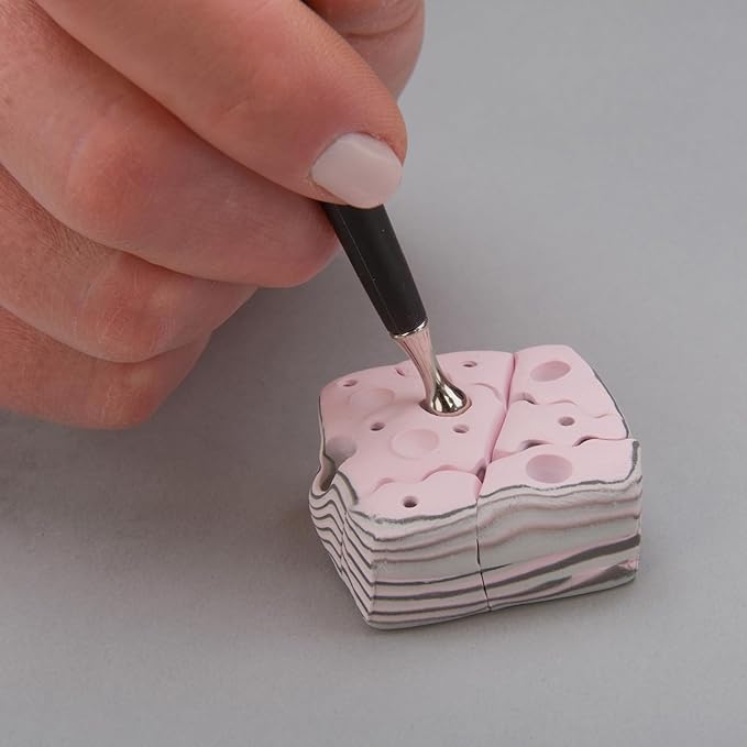 Sculpey Tools Dual End Tools Set, clay tools, use with multiple types of clay - polymer oven-bake clay, air dry and non dry, Great for projects from jewelry, home décor and more!