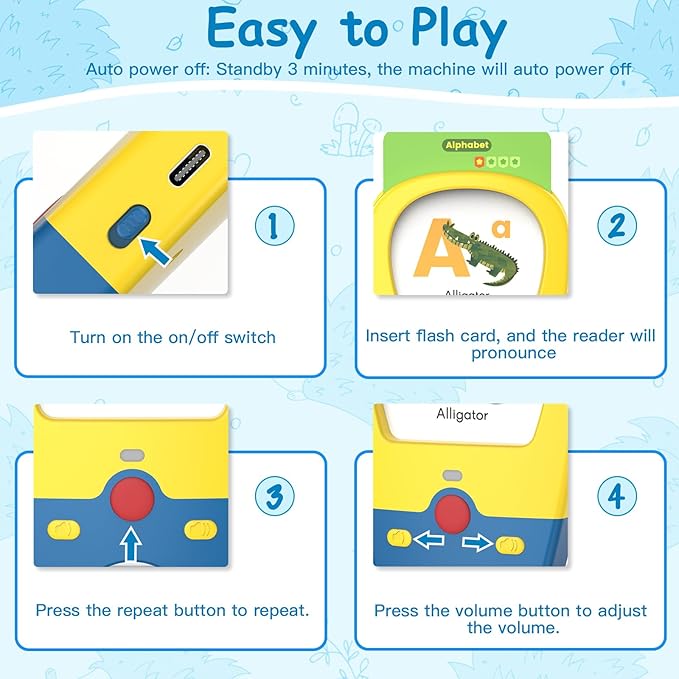 Toddler Talking Flash Cards with 400 Sight Words Toddler Toys for 1 2 3 4 5 Year Old Boys and Girls-Montessori Toys,Speech Therapy,Autism Sensory Toys Learning Educational Toys