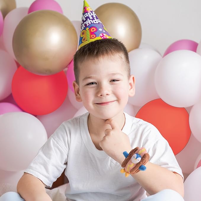 Adorable Penguin in a Hot Dog Costume Slap Bracelet. This cuddly friend easily wraps around your wrist, backpack, bedpost, or any object that fits its soft and snug embrace, PT101