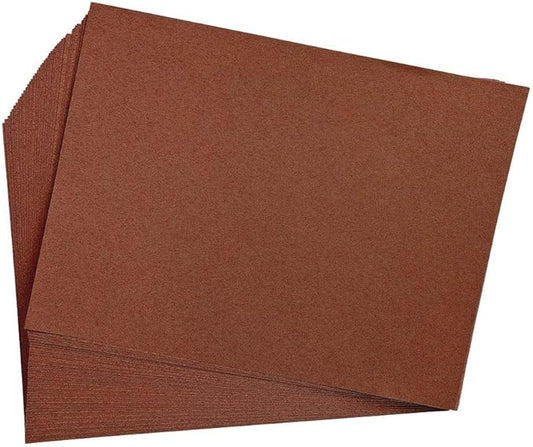 Construction Paper, Dark Brown, 12 inches x 18 inches, 50 sheets, heavyweight construction paper, crafts, art, kids art, painting, coloring, drawing paper, art project, all purpose (Item # 12CPDK)