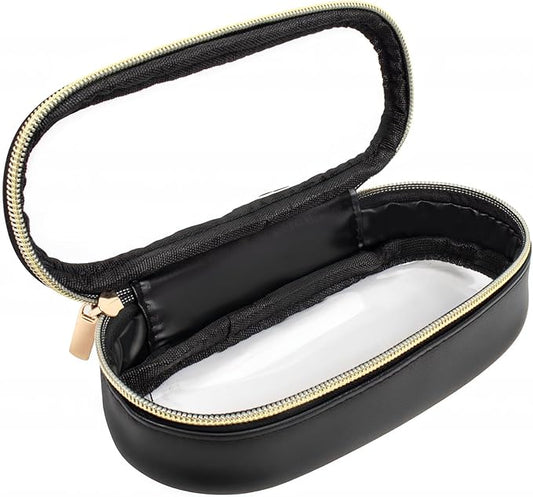 Clear Makeup Bag Small, TSA Approved Portable Toiletry Bag with Zipper Cosmetic Travel Bag Makeup Organizer Case Mini Makeup Pouch for Purse Car Organizer Bag for Women Men