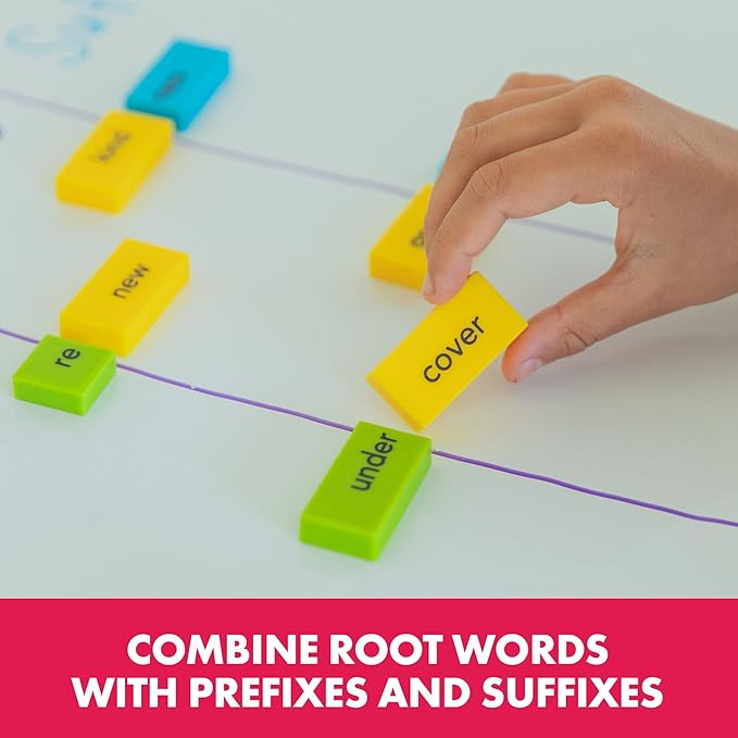 Educational Insights Word Building Dominoes - Word Building Game & Manipulative for Classroom & Home, Set of 108 double-sided, Color-Coded dominoes , Ages 6+