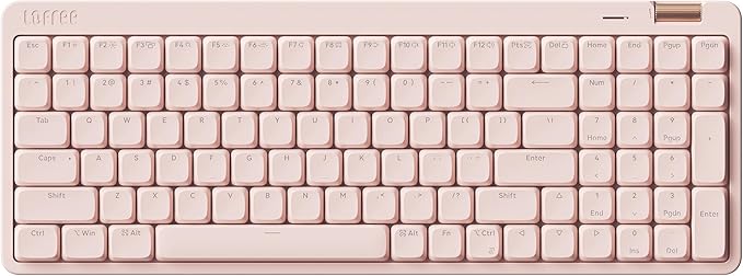 Flow Lite 100 Keys Low Profile Mechanical Keyboard, Swappable Rechargeable Wireless Keyboard with 2.4G Receiver, Bluetooth and Wired Connection for Windows, Mac/ Specter Linear Switches (Flamingo)