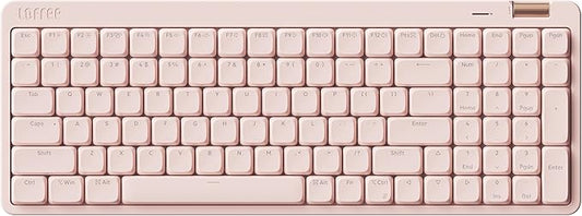 Flow Lite 100 Keys Low Profile Mechanical Keyboard, Swappable Rechargeable Wireless Keyboard with 2.4G Receiver, Bluetooth and Wired Connection for Windows, Mac/ Specter Linear Switches (Flamingo)
