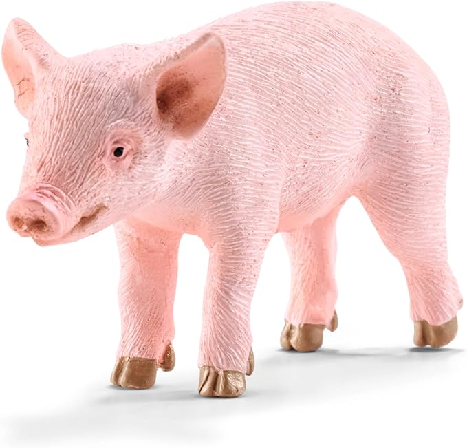 Schleich Farm World 6-Piece Baby Farm Animal Toy Gift Set Including Donkey Foal, Lamb, Calf, Dalmatian Puppy and Goat Kid