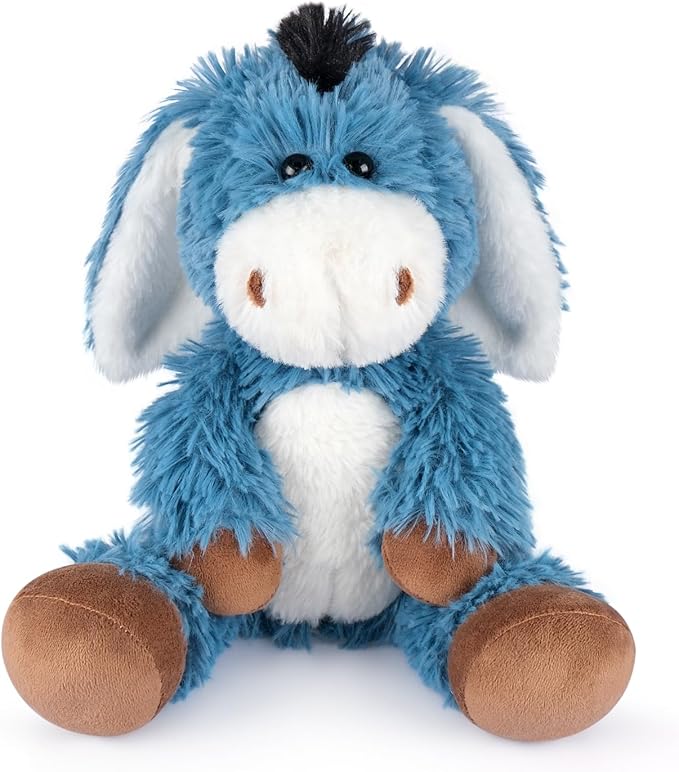 Heatable and Coolable Donkey Stuffed Animals, Microwavable Stuffed Animal Heating Pads for Soothing, Lavender Scent Donkey Plush for Discomfort, Plushies Gift for Kids & Aldults