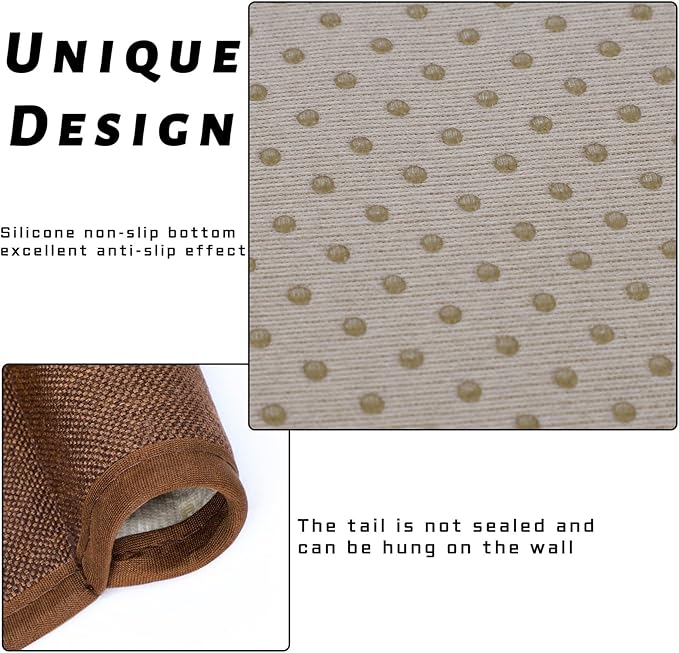 NB Sofa Armrest Organize remote holder bedside caddy organizer with 5 pockets，non-slip couch remote control holder couch armchair caddy accessories (Brown, 35"x12.4")