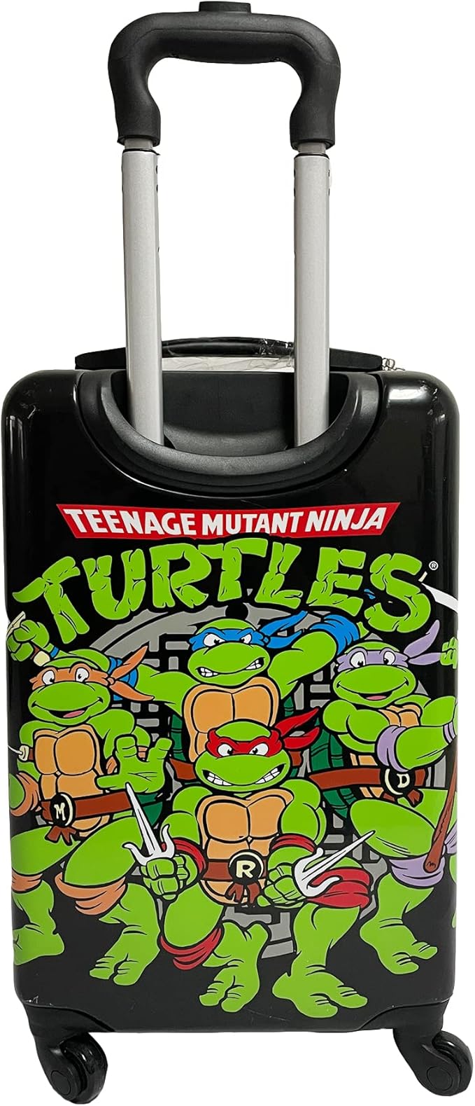 Fast Forward Luggage 20 Inch Hardside Luggage, Kid Suitcases for Toddlers, Kids Carry-On Luggage - Ninja Turtle