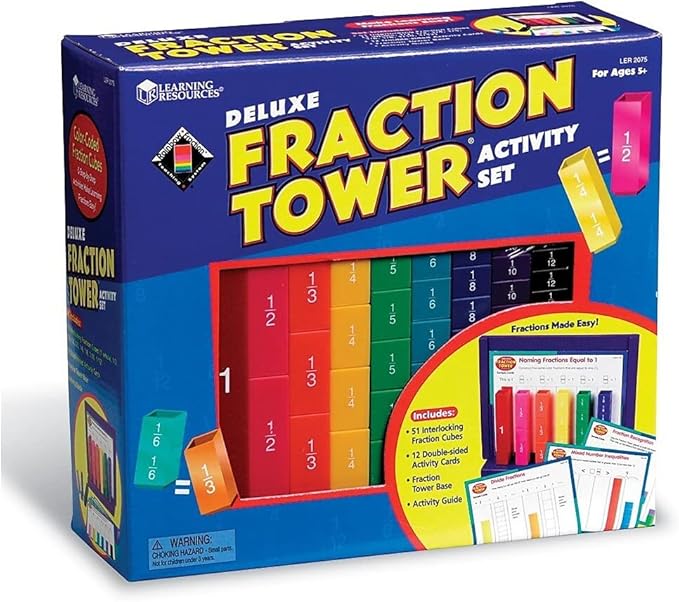 Learning Resources Deluxe Fraction Tower Set (LER2075)