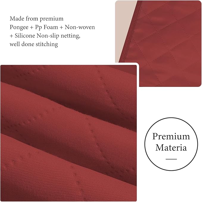 Armchair Caddy Couch Caddy Organizer Remote Control Holder Non-Slip Sofa Armrest Organize with 5 Pockets for Cell Phone TV Remote Control Magazines (RED)