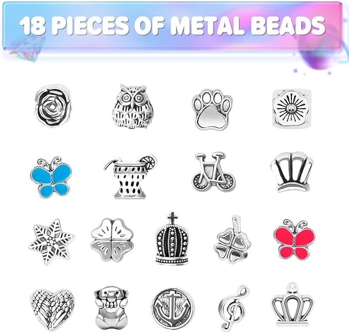 BIIB Bracelet Making Kit for Girls, Art Supplies for Girls Ages 8-12, Arts and Crafts for Girls Kids Ages 8-12, Girls Toys Age 6-8, Jewelry Making Supplies, Unicorns Gifts for 6-12 Year Old Girls