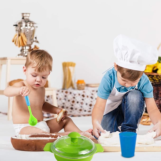 Kids Super Durable Kitchen Toys Set, Pretend Play Children's Dish Toy, Wash and Dry Tableware Dish Rack with Drainer (Great Gift for Kids) (27 Pieces)