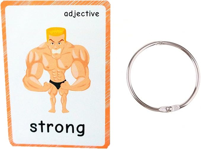 Set of Adjective&Antonym and Insect Flash Cards for Toddlers |Kids Learning Flashcard & Montessori Pocket Cards Toys | Perfect for Pre-K Decor Background Wall Stickers, Teacher/Autism Therapists Tools