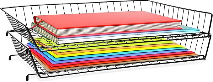 Ruby Paulina 11x17 Wire Basket Desk Tray Black