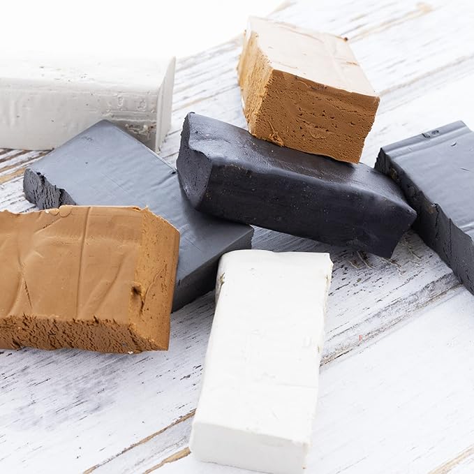 BAZIC Modeling Clay Natural Earth Color 1 LB, Modeling Dough Non Toxic Gift for Artist Kids, Bulk for Classroom, 24-Pack