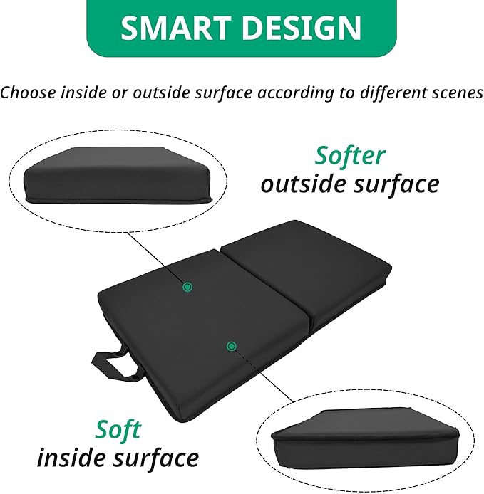 Kneeling Pad, Kneeling Pads Extra Thick, Waterproof Foam Garden Prayer Kneeling Pad, Bathing, Workout Supplies, Lightweight, Garden Work Gifts, Black