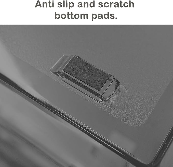 Acrimet Facility 3 Tier Letter Tray, Front Load, Letter Size/A4, Desktop File Organizer, Plastic (Clear Smoke Color)