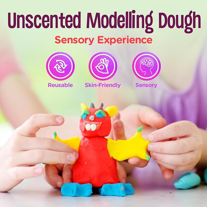 Hygloss Play Modeling Dough - Brown Dough Unscented - Safe & Non-Toxic for Kids Arts & Crafts - Party Favors - Classroom Supplies - 5lb