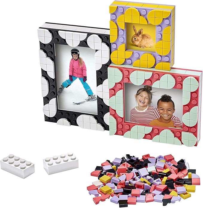 LEGO DOTS Creative Picture Frames 41914 DIY Creative Craft Decorations Kit for Kids, Makes a Great Gift for Kids Who Like Doing Crafts at Home and Fun Picture Frame Ideas (398 Pieces)