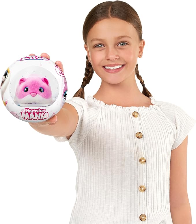 Pets Alive Hamstermania (Blue) by ZURU Hamster, Electronic Pet, 20+ Sounds Interactive, Hamster Ball Toy for Girls and Children
