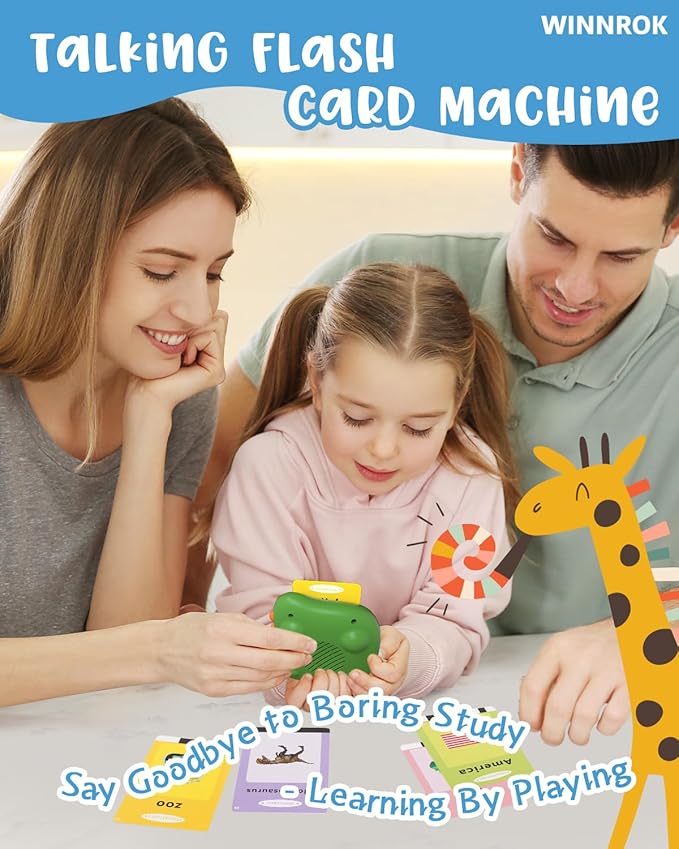 400 Words Talking Flash Cards Toddlers Toys, Learning Montessori Toddler Toys for Boys Girls Ages 1 2 3 4 5 6 Year Old Kids, Autism Sensory Toys for Autistic Children, Birthday Gifts for Daughter Son