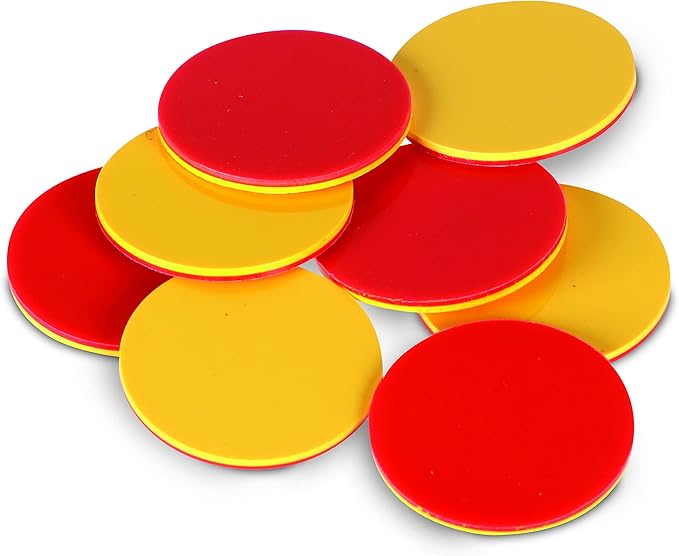 Learning Resources Two-Color Counters, Set of 200, Ages 5+, Grades K+, Educational Counting Sorting and Patterning, Family Counters,Back to School Supplies,Teacher Supplies