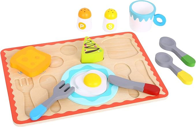 Learning Curve Amazon Exclusive Let's Serve Breakfast Set for Kids, Multicolor