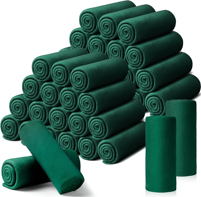 Kinlop Fleece Blanket Bulk 60 x 50 Inch Soft Lightweight Fleece Cozy Blanket Warm Throw Plush Pet Throw for Bed Couch Sofa Home Office Wedding Gifts Travel Camping(Turquoise Green,40 Packs)