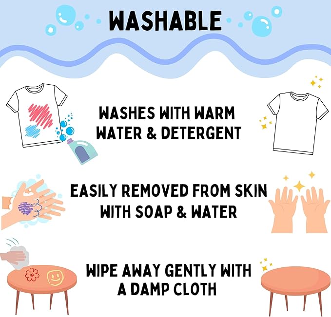 Kwik Stix Solid Tempera Paint Sticks, 12 Colors, Washable Paint Sticks for Kids, Super Quick Drying, Non-Toxic, Allergen Free, Comes in Classic Rainbow Colors, Ideal for Kids and Toddlers